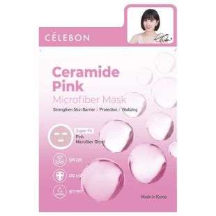 Celebon Ceramide Pink Microfiber Mask