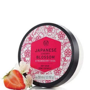 The Body Shop Strawberry Kiss Japanese Cherry Blossom Body Cream 