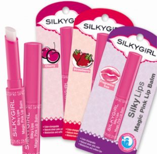 SilkyGirl Silky lips magic pink lip balm Strawberry / cherry / fragrance free