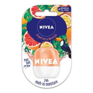 NIVEA Pop Ball Lip Balm Grapefruit & Maracuja