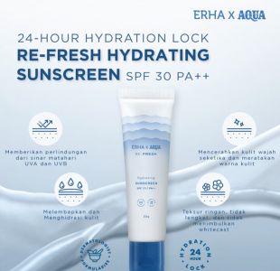 ERHA Re-Fresh Hydrating Sunscreen SPF 30 PA++ x AQUA 