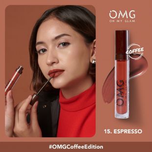 OMG Oh My Glam Matte Kiss Lip Cream Coffee Edition Espresso