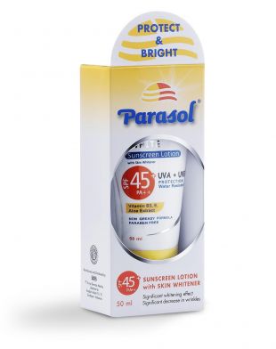 Parasol UV White Sunscreen Lotion SPF45 PA++ 