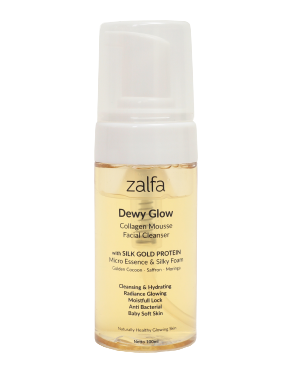 Zalfa Natural Dewy Glow Collagen Mousse Facial Cleanser 