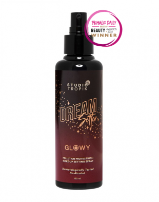 Studio Tropik DreamSetter Glowy: Make-up Setting Spray with Pollution Protection 