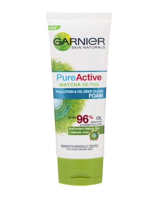 pencuci muka garnier matcha