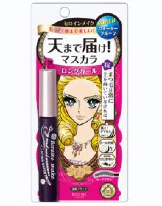 Kiss Me Heroine Make Long And Curl Mascara Super Waterproof Black Review Female Daily Bám chặt vào từng sợi lông mi mà không bị vón cục. review female daily