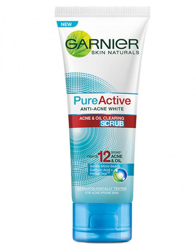 review scrub garnier pure active