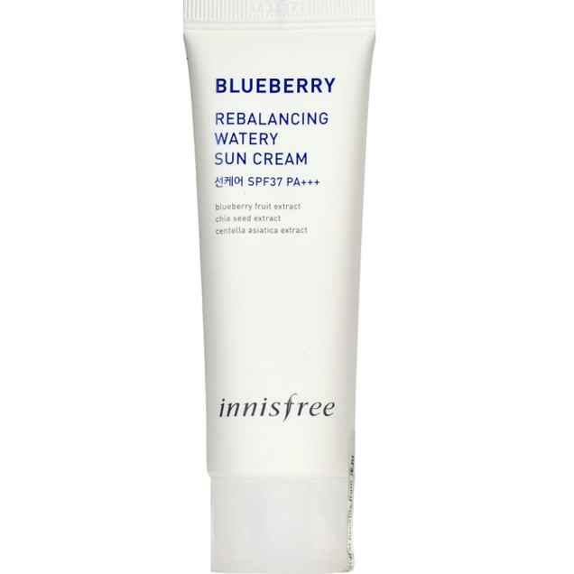 Innisfree Blueberry Rebalancing Watery Sun Cream Review Female Daily