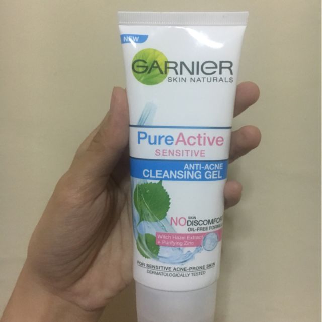 garnier sensitive face wash