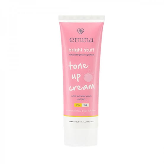 Review emina bright stuff tone up cream untuk kulit berminyak