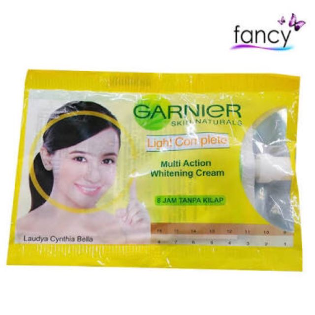 garnier light complete day cream sachet
