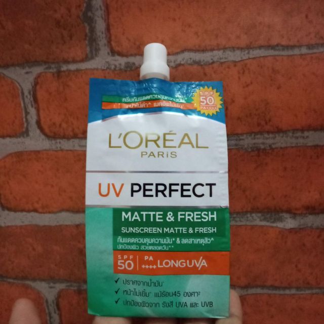 loreal paris uv perfect sachet