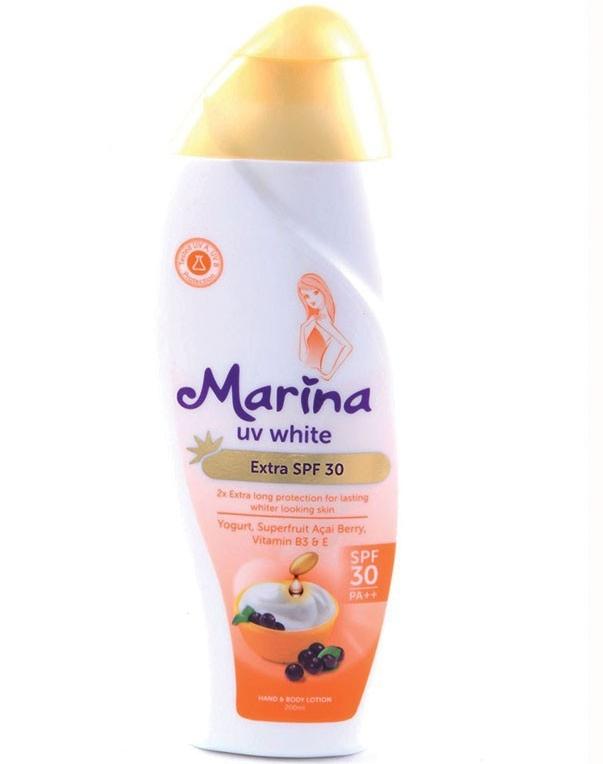 marina body lotion spf 30