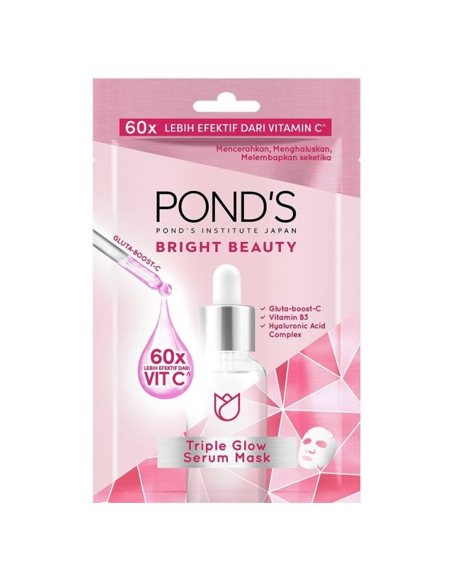Pond's Bright Beauty Triple Glow Serum Mask Review Female Daily