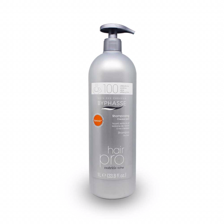 Shampoing Byphasse Hair Pro Nutritiv Riche - 750 Ml, Pour Cheveux Secs Et Abîmés, Nutritif Et Réparateur