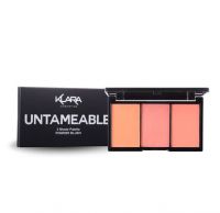 Klara Cosmetics Untameable 3 Shade palette powder blush