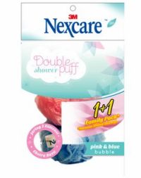 Nexcare Double Shower Puff 