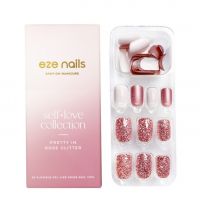 Eze Nails Spot-On Manicure Pretty in Rose Glitter