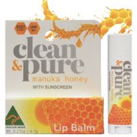 Clean & Pure Manuka Honey Lip Balm with Sunscreen 