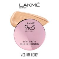 Lakmé Primer + Matte Cushion Foundation 03 Medium Honey