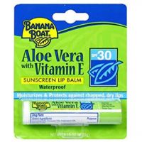 Banana Boat Sunscreen Lip Balm Aloe Vera with Vitamin E SPF 30