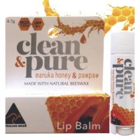 Clean & Pure Manuka Honey & Paw Paw Lip Balm 