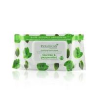 PETAL FRESH ORGANICS Tea Tree & Peppermint Acne-Control Facial Cleansing Wipes 