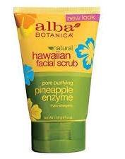 Alba Botanica Hawaiian Facial Scrub Pore Purifying Pineapple Enzyme 