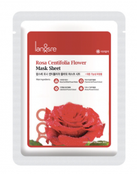 Langsre Rosa Centifolia Flower Mask Sheet 