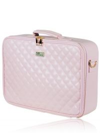 Armando Caruso Large Beauty Bag Iconic Quilt Pastel Pink 1935Lpink