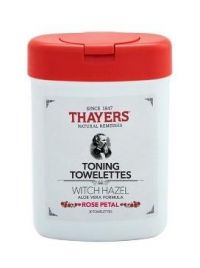 Thayers Toning Towelettes Witch Hazel Rose Petal 