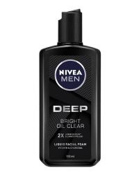 NIVEA Men Deep Bright Oil Clear Liquid Facial Wash 