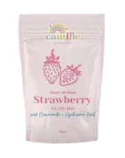 Camille Strawberry Wash Off Mask With Niacinamide & Hyaluronic Acid 