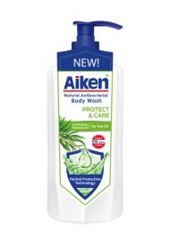 Aiken Natural Antibacterial Body Wash Protect and Care