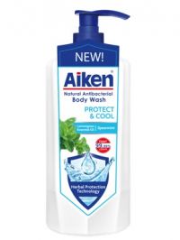 Aiken Natural Antibacterial Body Wash Protect and Cool