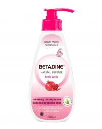 Betadine Natural Defense Body Wash Refreshing Pomegranate 