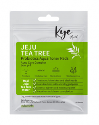 Kye Beauty Probiotics Aqua Toner Pads Jeju Tea Tree 