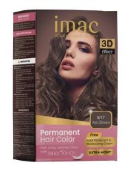IMAC Cosmetic Permanent Hair Color 8/17 Ash Brown