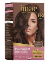 IMAC Cosmetic Permanent Hair Color 4/77 Coffee Brown