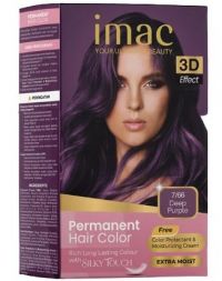 IMAC Cosmetic Permanent Hair Color 7/66 Deep Purple 