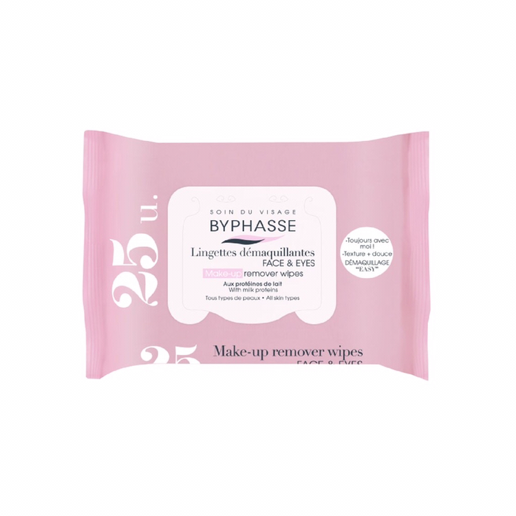 Make-Up Remover Wipes Milk Proteins All Skin Types