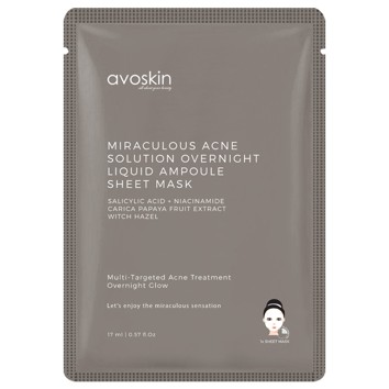 Miraculous Acne Solution Overnight Liquid Ampoule Sheet Mask