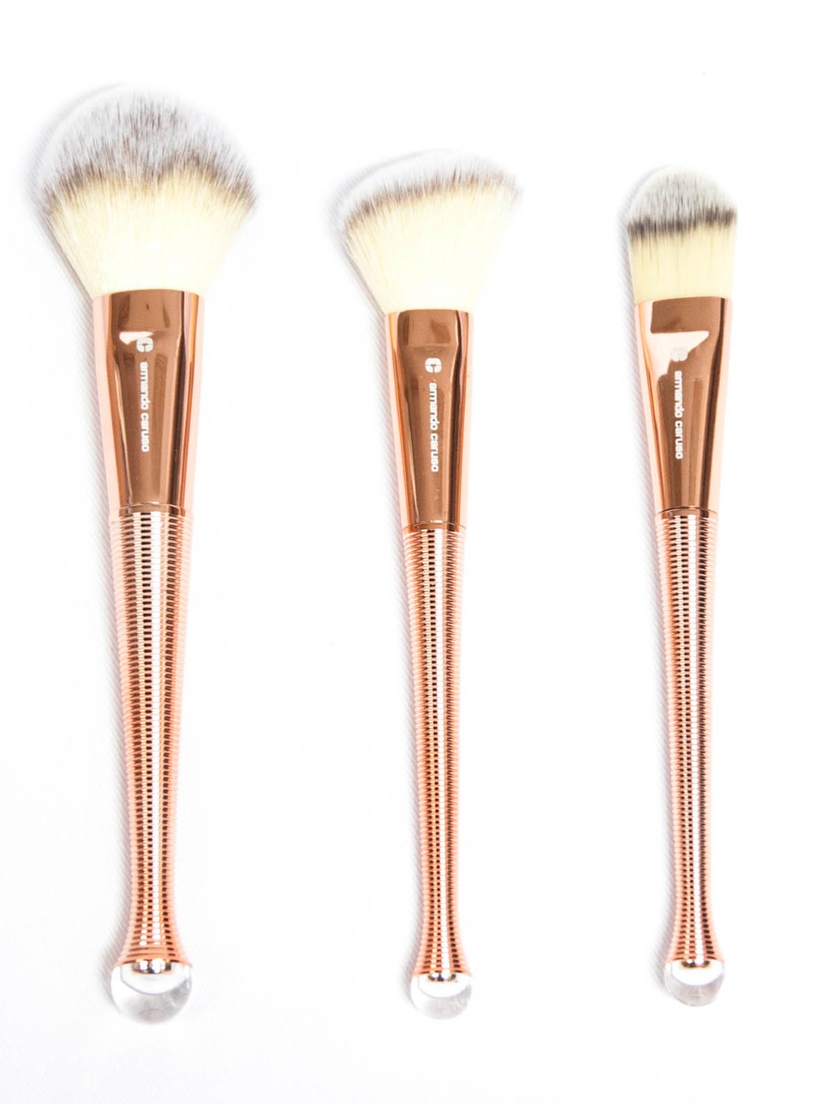 Elegant Rose  Basic Face Brush Set 3P