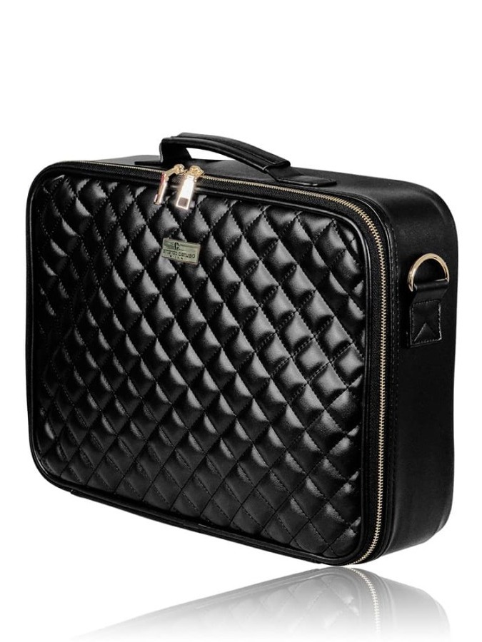 Large Beauty Bag Iconic Quilt Black