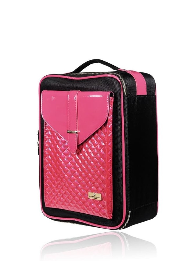Medium Beauty Bag Quilted Flap Red