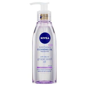 Soothing Cleansing Oil Face & Eyes With Natural Grape Seed Oil