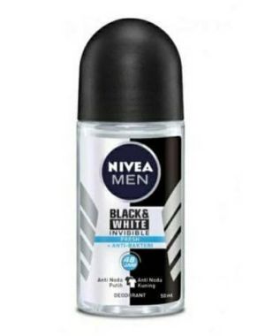 Men Black and White Invisible Fresh + Anti Bakteri