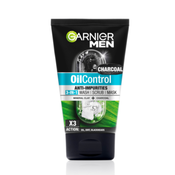 Men Oil Control 3 In 1 Charcoal Foam Skincare