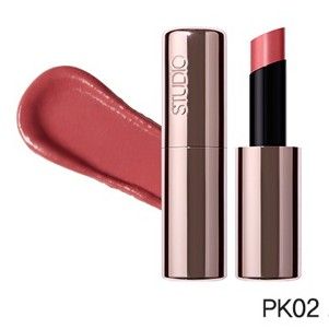 the SAEM Studio Pro Shine Lipstick Rose Soul (PK02)